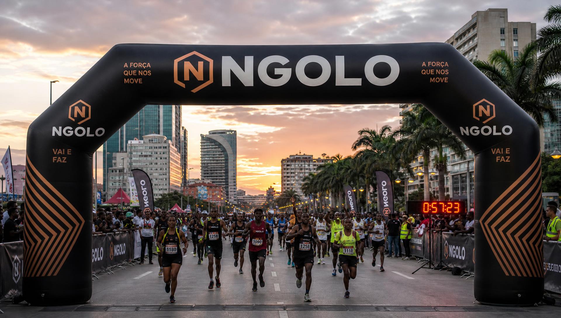 Arco oficial NGOLO em grandes eventos de esporte